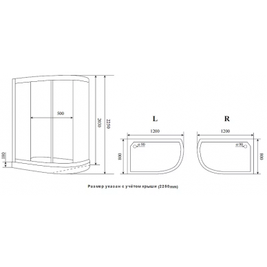 Душевая кабина Timo Premium (ILMA902R) 120x80 см, без гидромассажа правая 9