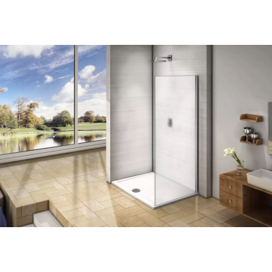Боковая стенка Good Door Orion SP-100-G-CH (100 см) профиль хром/ стекло grape 0