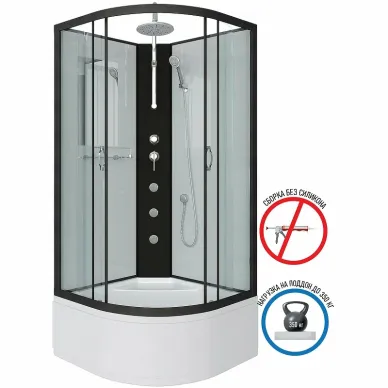 Душевая кабина Niagara Classic (67071414BKTG) (800х800х2100) 8