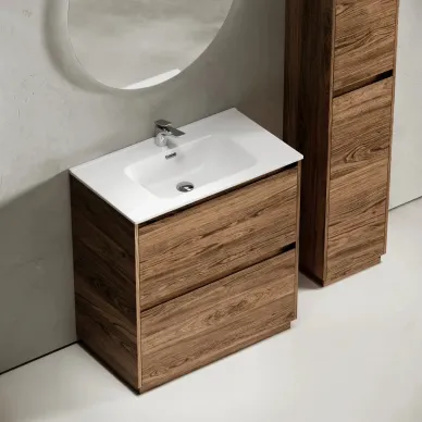 Тумба для ванной Sancos Libra Floor LB80FECH напольная, 79 см, дуб чарльстон 6