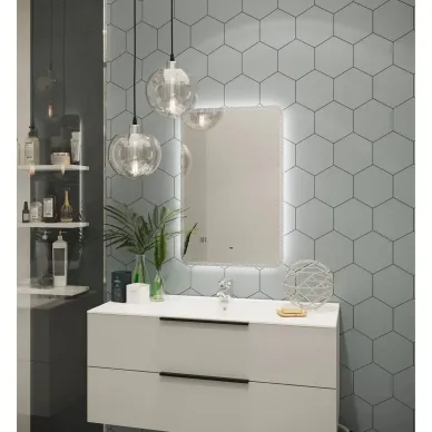Зеркало Art&Max Messina AM-Mes-600-800-DS-F 60x80 см с LED подсветкой 6