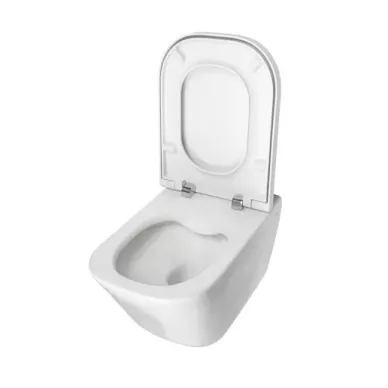 Унитаз подвесной Roca Gap Clean Rim (34647L000) безободковый, с микролифтом 5