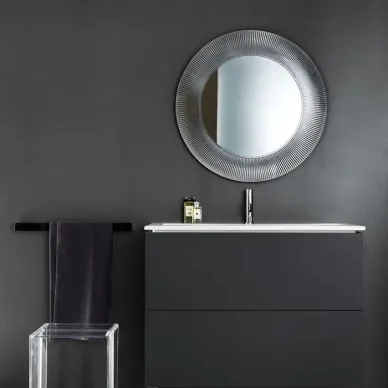 Laufen Kartell Зеркало круглое d=78см, настенное, без подсветки, цвет: серебряный 3.8633.1.086.000.1 6