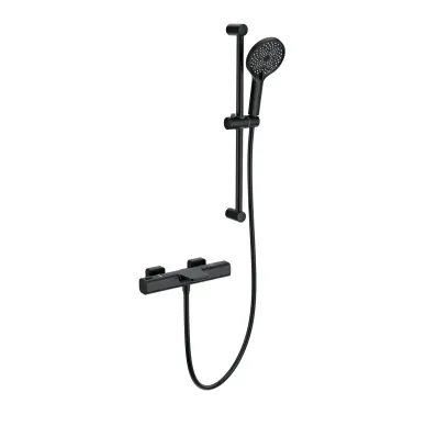 Смеситель для ванны Wonzon & Woghand Plate WW-C2017-A-MB термостатический, чёрный матовый 0