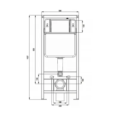 Инсталляция для подвесного унитаза Azario New-TS AZ-TS006T 5