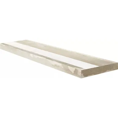 64924 Angolo Dx Gradino C.Retta White 33x120 0
