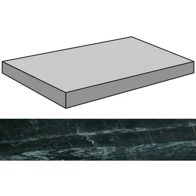 Nanoessence Black Lappato Gradone Ang 44.63x89.46 0