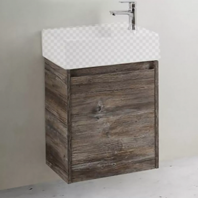 Тумба для ванной Belbagno Kraft Mini (KRAFT MINI-500/260-1A-SO-PP-L) левосторонняя, Pino Pasadena 0