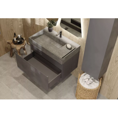 Тумба для ванной Raval Facet (Fac.01.80/P/A/RL) (80 см) антрацит 10