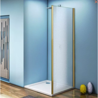 Боковая стенка Good Door Jazz SP-80-G-BR (80 см) профиль бронза/стекло grape 0
