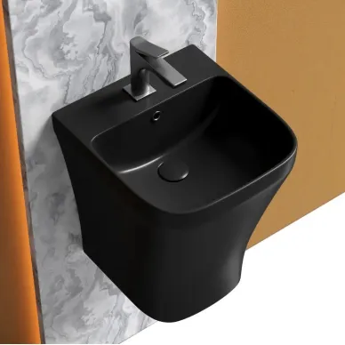 Раковина Ceramicanova Dion (CN6067MB) (36.5см) моноблок, чёрная матовая 5