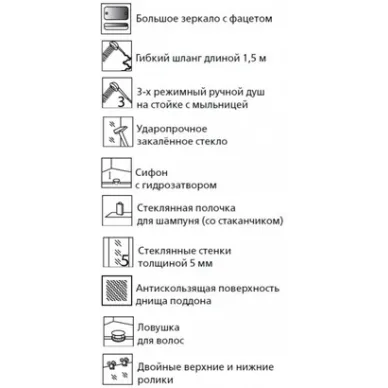 Душевая кабина Esbano C (ES-100C), 100x100x210 см 5