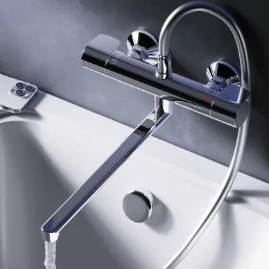 Смеситель для ванны AM.PM X-Joy (F85A50900) термостатический, хром 7