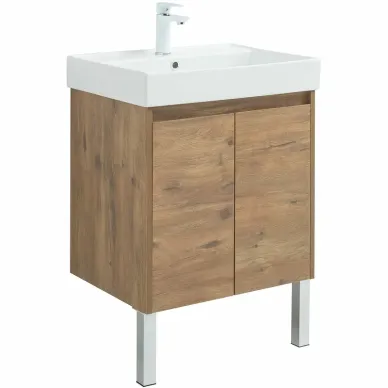 Тумба для ванной Aquanet Nova Lite 298849 60 см, дуб рустикальный 3
