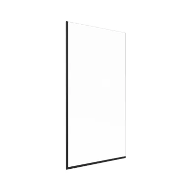 Шторка для ванной Triton Статик-Блэк 70x140 профиль чёрный/стекло прозрачное 1